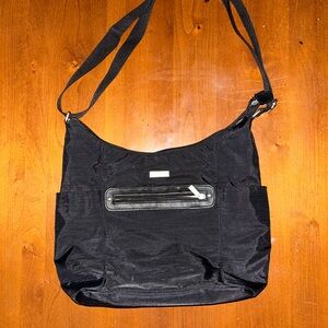 Baggalini Large Black Tote Shoulder Bag with Bottle Pockets